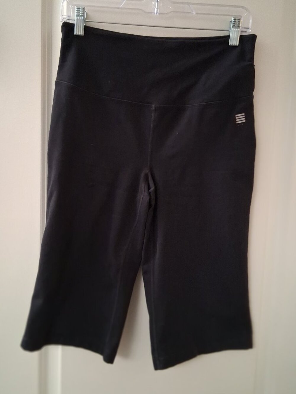 Land's End Women's High Rise Active Capri Leggings Black XS / P